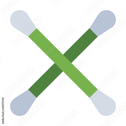 Cotton Swab flat icon