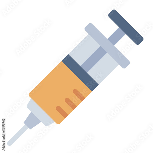 Syringe Injection flat icon