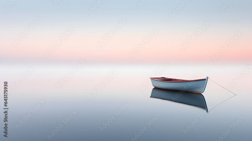 a simple boat on calm waters a simple boat on calm waters