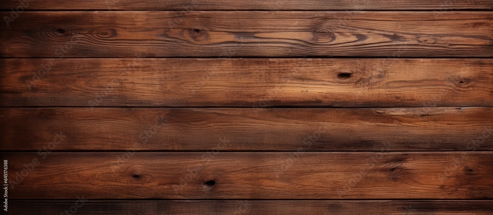 Naklejka premium Texture of wooden material with a brown hue.