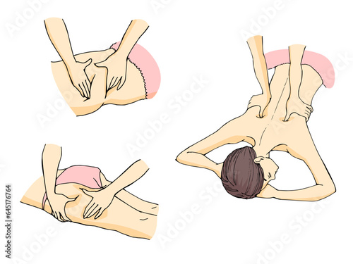 エステのイラスト３点セット