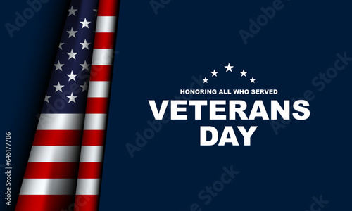 Veterans Day Background Design.