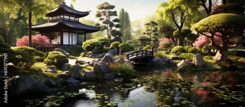 Japanese garden decoration