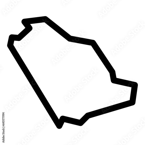Saudi Arabia map photo