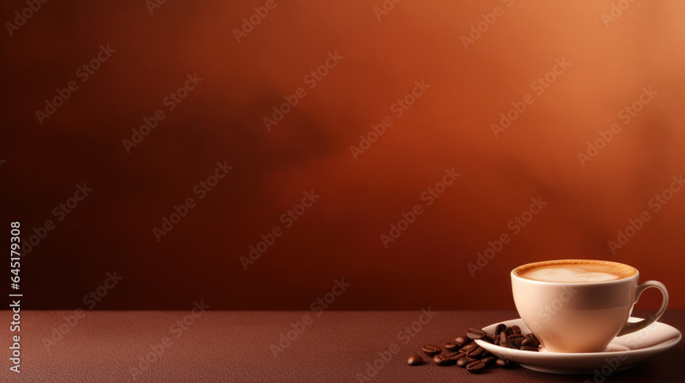 Obraz premium cup of coffee on table