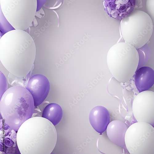 white and blue balloons