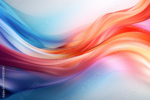 abstract background with smooth lines in blue, red and purple colors