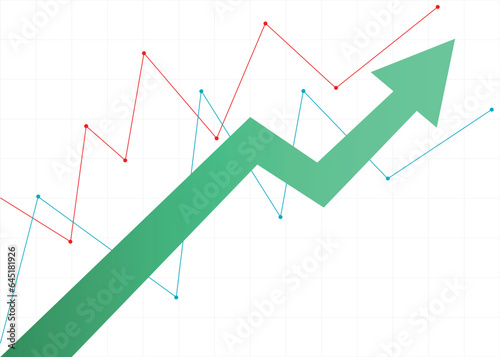 Free Download rising up stock green arrow graph diagram financial business profit progress economic boom - GFXLoad