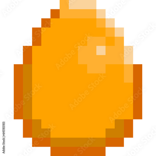 Pixel art gold egg