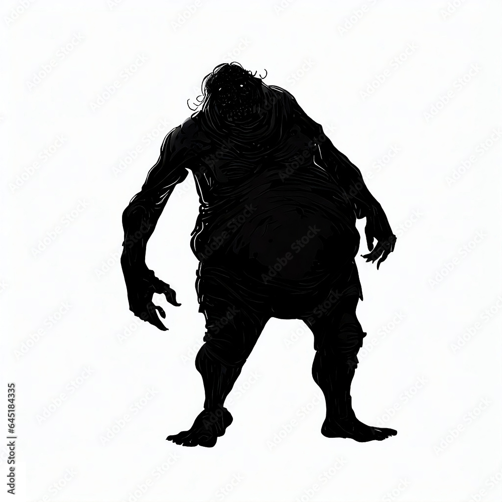 Fototapeta premium Chubby Zombie: The Insatiable Devourer