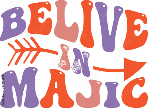 Belive In Majic Retro SVG Bundle photo