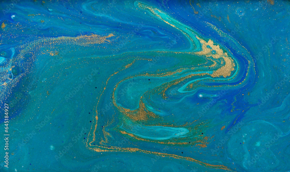 Fluid Blue Mixed Inks Texture Fluid Blue Mixed Inks Texture