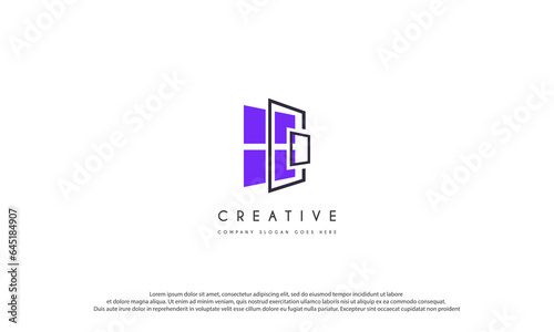 Windows logo design template element. Windows icon design. Suitable for Business and real estate isolated on white background