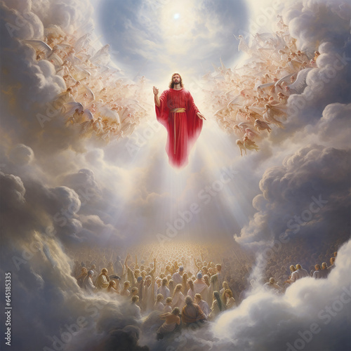 Second Coming of Jesus Christ, Dressed in a Red Robe photo