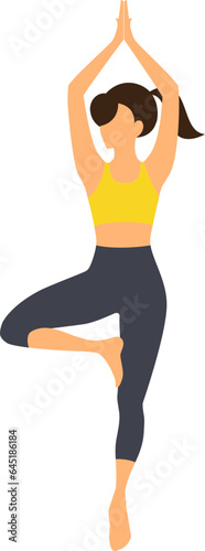 Woman activities, lunges and workout exercises vector illustration