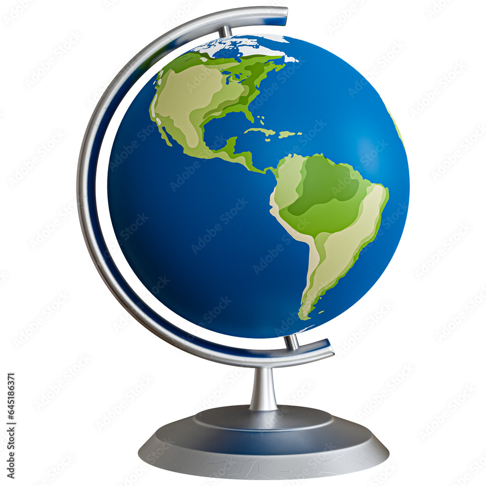 desk globe cute 3d icon with transparent icon desk globe cute 3d icon with transparent icon