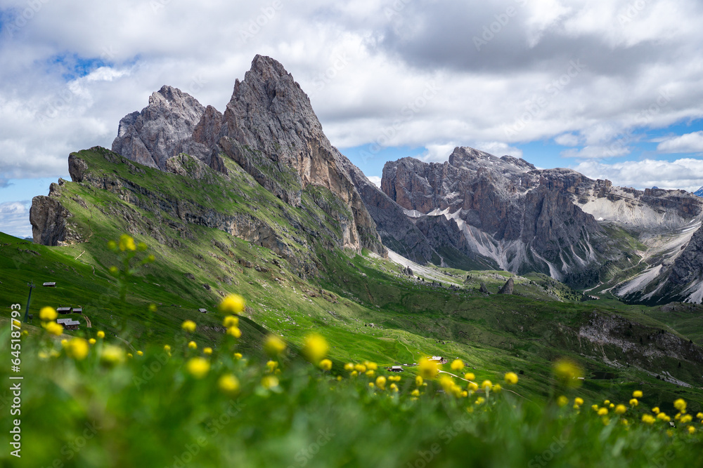 Seceda - Dolomite Alps in Northern Italy 
