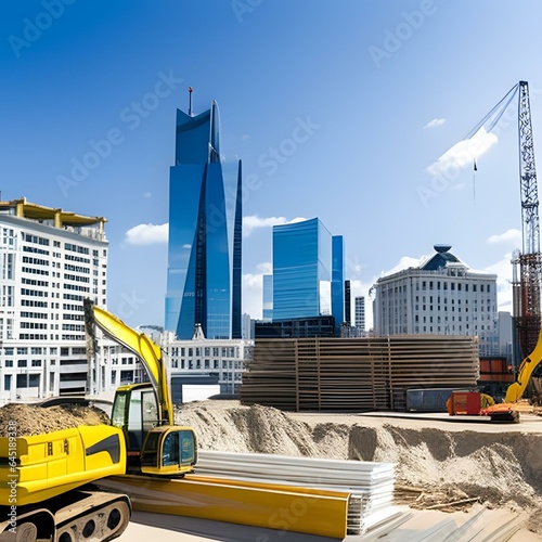 超大都会の工事現場 A