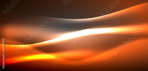 Neon-lit waves surge across background, mesmerizing dance of luminescence and motion. Dynamic backdrop captures essence of energy and modern aesthetics