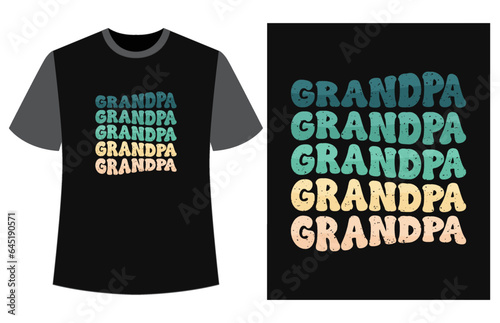 Happy Grandparents Day t-shirt vector, funny vintage Grandparents Day t-shirt design