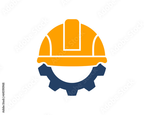 Safety helmet and gear vector illustration