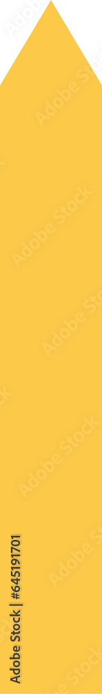 Digital png illustration of upward pointing yellow bar on transparent background Digital png illustration of upward pointing yellow bar on transparent background