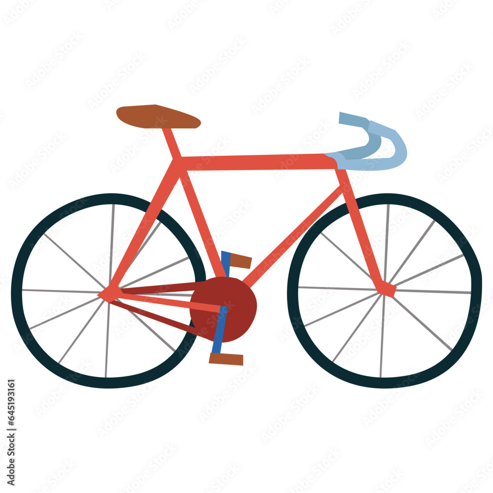 Bicycle flat illustration Bicycle flat illustration