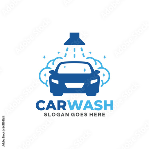  Car wash logo design vector