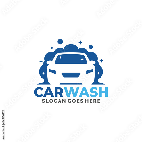  Car wash logo design vector