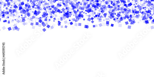 Vivid Blue Square on Transparency
