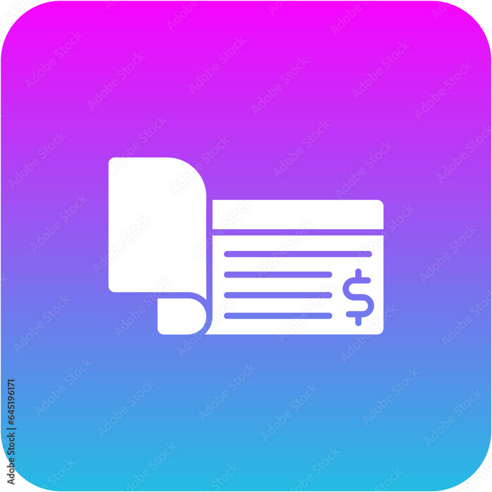 Cheque Icon Cheque Icon