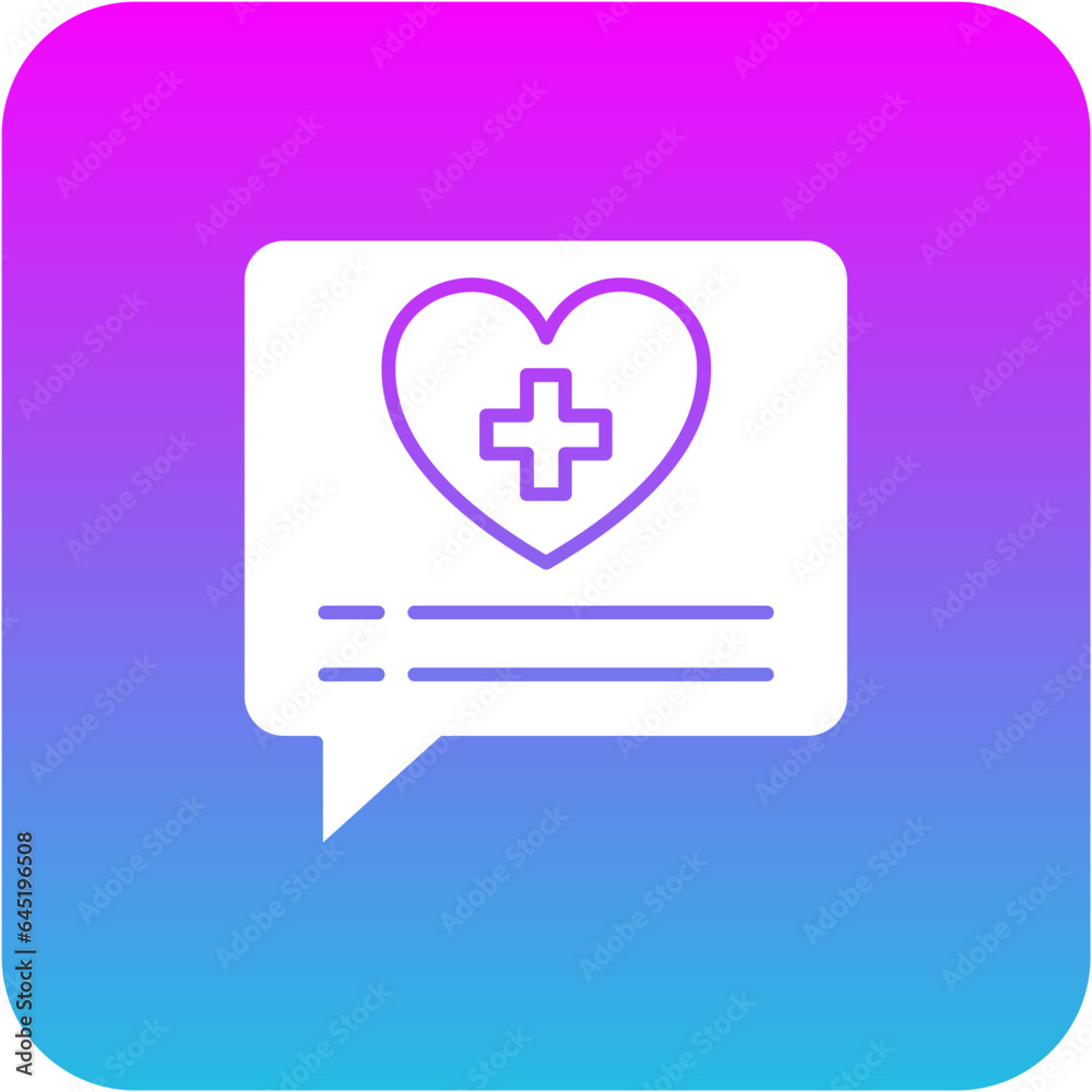Fototapeta premium Daily Health App Icon