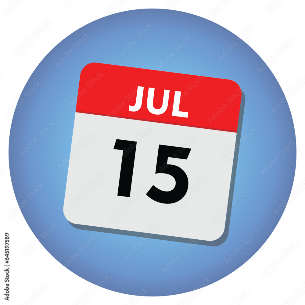 Fototapeta premium calendar icon on white