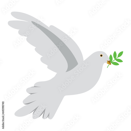 peace dove design with olive branch