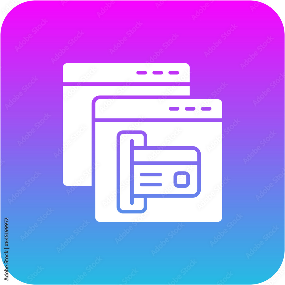 Online Card Payment Icon Online Card Payment Icon