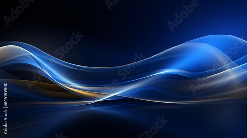 Blue curve business technology sense big data background material