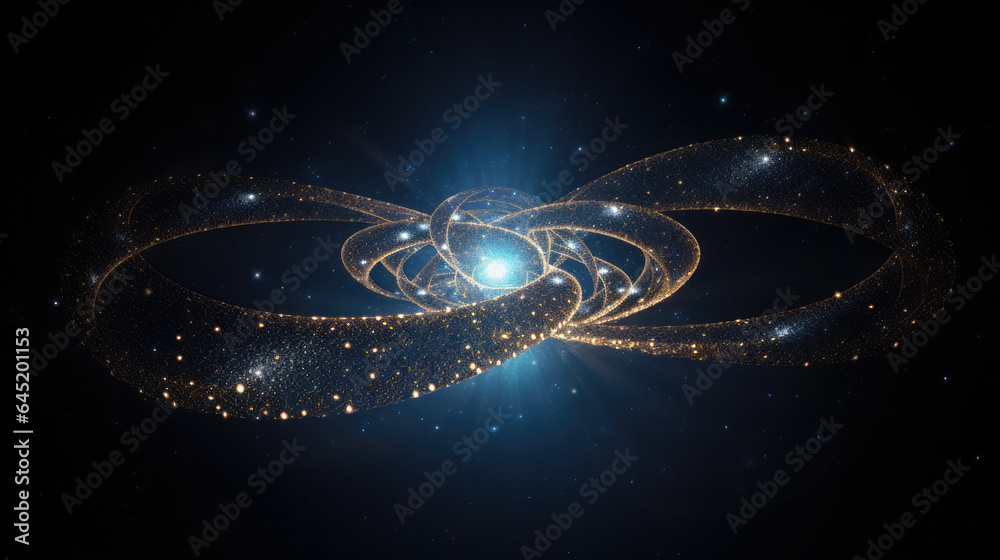 Infinity Symbol in Space Abstract Background Infinity Symbol in Space Abstract Background