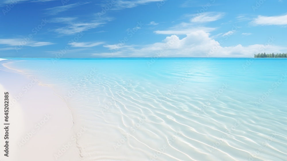 Obraz premium Beautiful white sandy beaches and turquoise waters