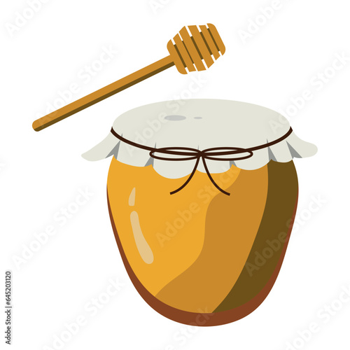 honey jar illustration