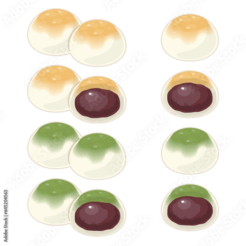かぶせ茶大福　きな粉　セット