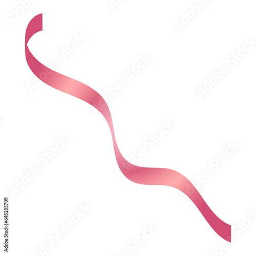 Pink Curly Decoration Ribbon