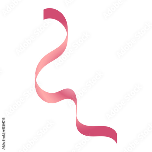 Pink Curly Decoration Ribbon