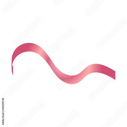 Pink Curly Decoration Ribbon