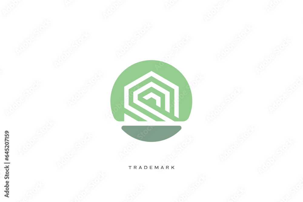 Home Vector Logo Real Estate Renovation Modern Structure Architecture Home Vector Logo Real Estate Renovation Modern Structure Architecture