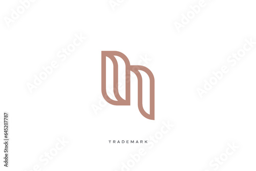 N letter vector trademark brand logo