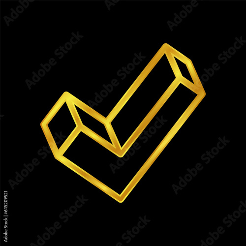 gold colored checkmark icon