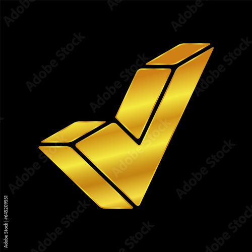 gold colored checkmark icon