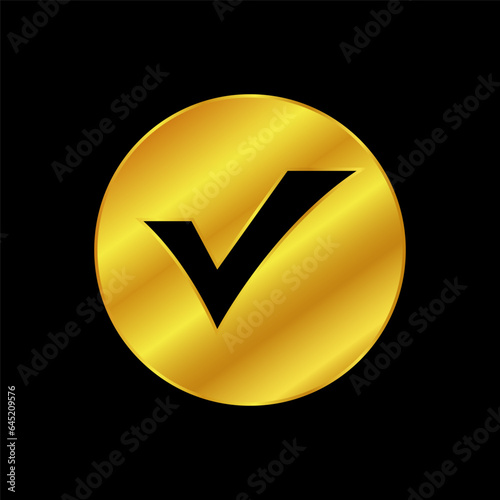 gold colored checkmark icon