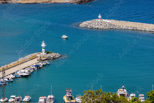 Kalekoy marina view, Gokceada (Imbros), Canakkale, Turkey photo