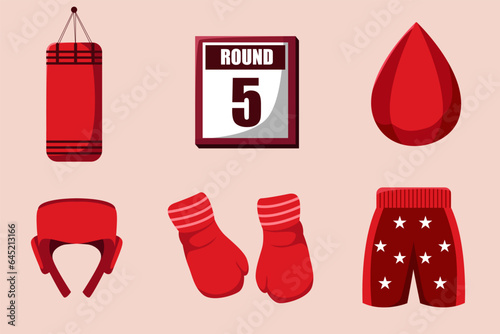 Set Collection of Boxing Element Design